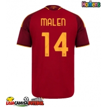 Camisa de Futebol AS Roma Donyell Malen #14 Equipamento Principal 2026-27 Manga Curta
